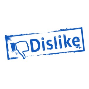 An image of a thumbs down &quot;Dislike&quot; ink stamp.