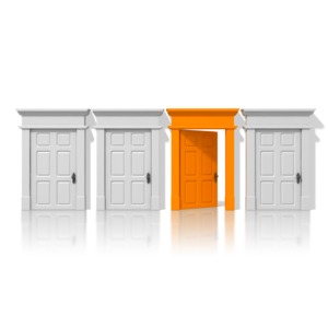 Door Opening Closing  3D Animated Clipart for PowerPoint 