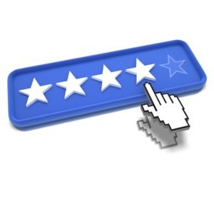 An image of a rating bar with 4 stars out of 5.