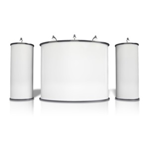 An image of an advertising booth.