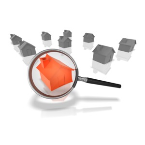 &lt;p&gt;A magnify glass looks at a house with color in an array of houses.&lt;/p&gt;