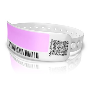 This clip art shows a medical ID bracelet band