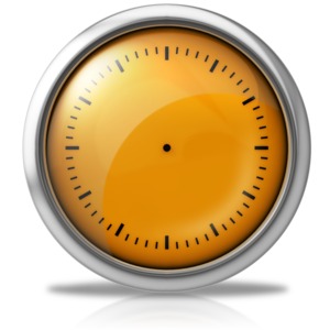 A simple clock face without hands.  You can use PowerPoint or another software application to add clock hands.
