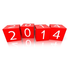 An image of the year 2014 displayed in block numbers.