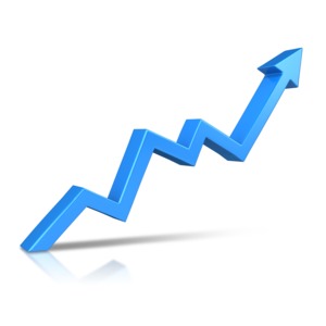 An image of an arrow financial climbing upward.