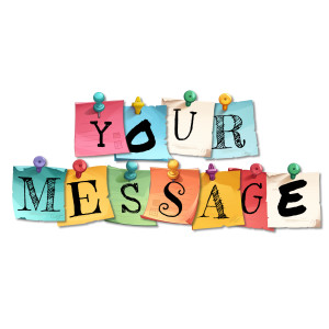 An editable clipart project with letters on multiple colorful sticky notes. You can move, add, or remove sticky notes to create any message.