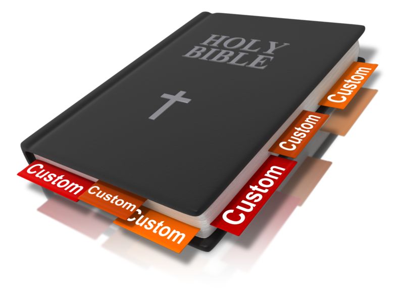 This Presentation Clipart shows a preview of Holy Bible Text
