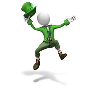 st patricks presenting side, clipart