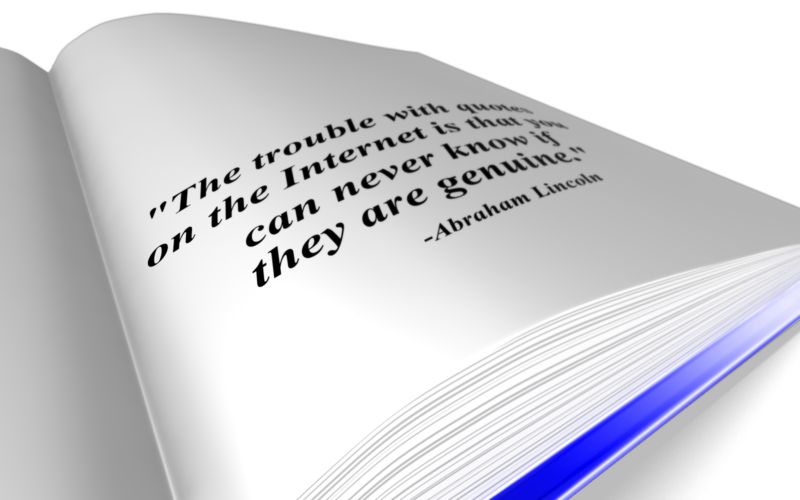 This Presentation Clipart shows a preview of Book Quote