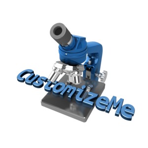 Change the text under the microscope with this custom clipart.