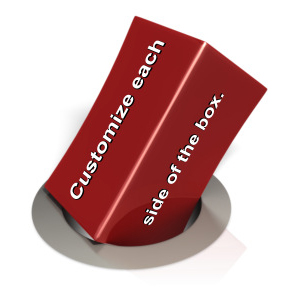 This clip art image shows a square peg trying to fit into a round hole with space on the square peg to put custom text.