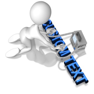 A stick figure uses a defibrillator to shock text that says whatever you would like.