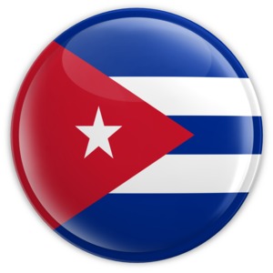 The flag of Cuba rendered as a button.