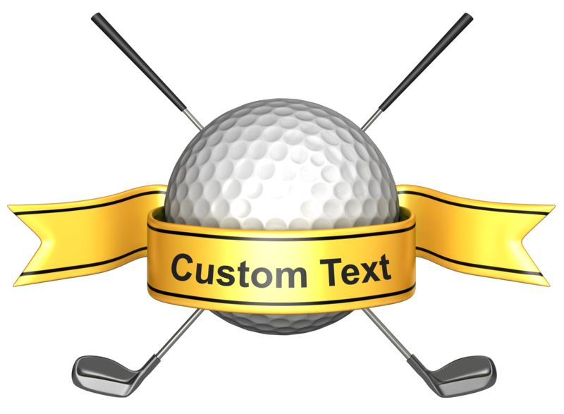This Presentation Clipart shows a preview of Custom Golf Banner