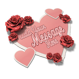 Customize the text on these hearts for Valentines Day or Mother&#039;s Day or other occasion.