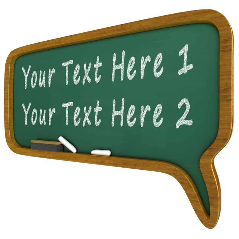 This Presentation Clipart shows a preview of Chalkboard Call Out Text Bubble