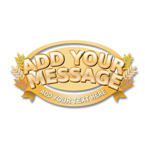 A customizable product label featuring a harvest grain theme.  Change the text to build your own label using our customization tools to the left.