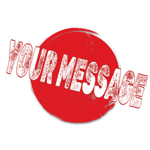 A rough ink seal stamp inspired label.  You can change the text using our on-line tools before you download.