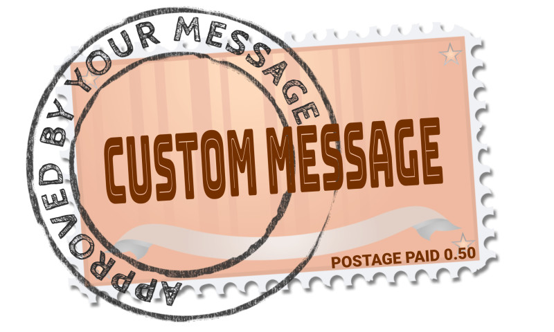 This Presentation Clipart shows a preview of Postage Stamp Custom