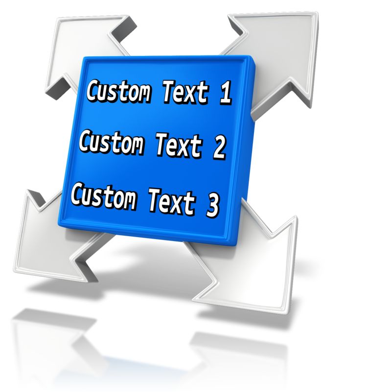 This Presentation Clipart shows a preview of Custom Square Element