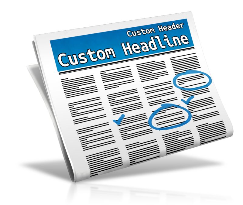 This Presentation Clipart shows a preview of Custom Classifieds