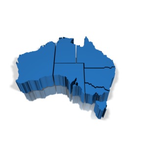 A 3-D Perspective of Australia.