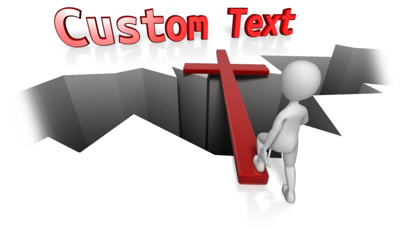 This Presentation Clipart shows a preview of Custom Cross Bridge