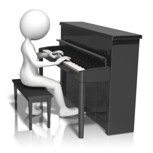 An image of a stick figure playing a piano.
