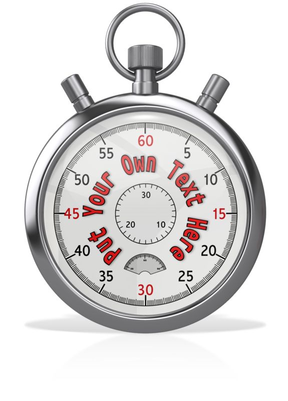 This Presentation Clipart shows a preview of Custom Stopwatch Blank