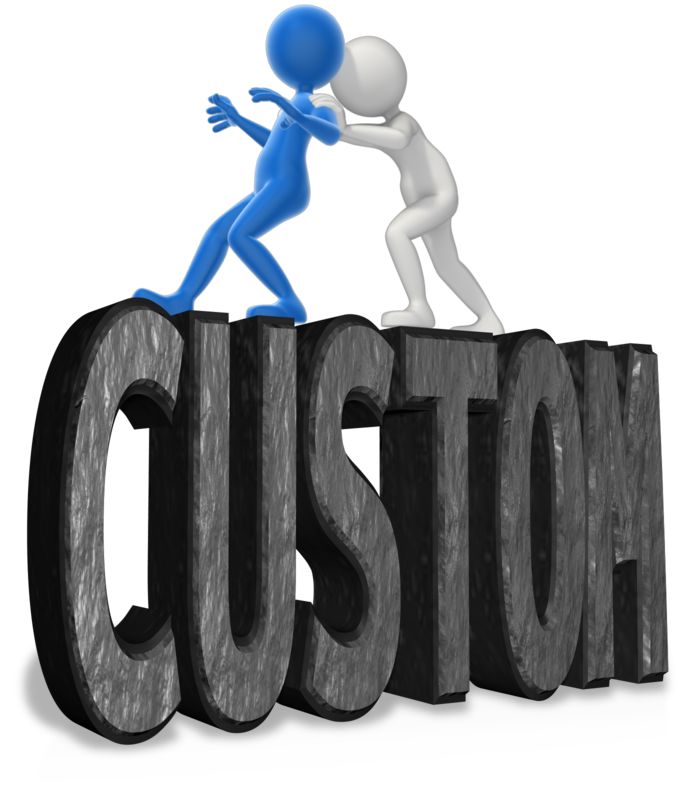 This Presentation Clipart shows a preview of Pushing Someone To The Edge Custom