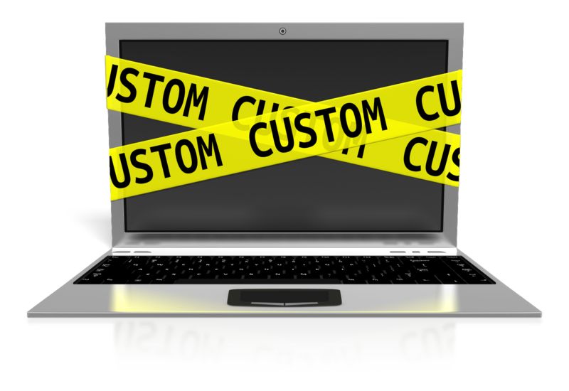 This Presentation Clipart shows a preview of Custom Laptop Internet Safety
