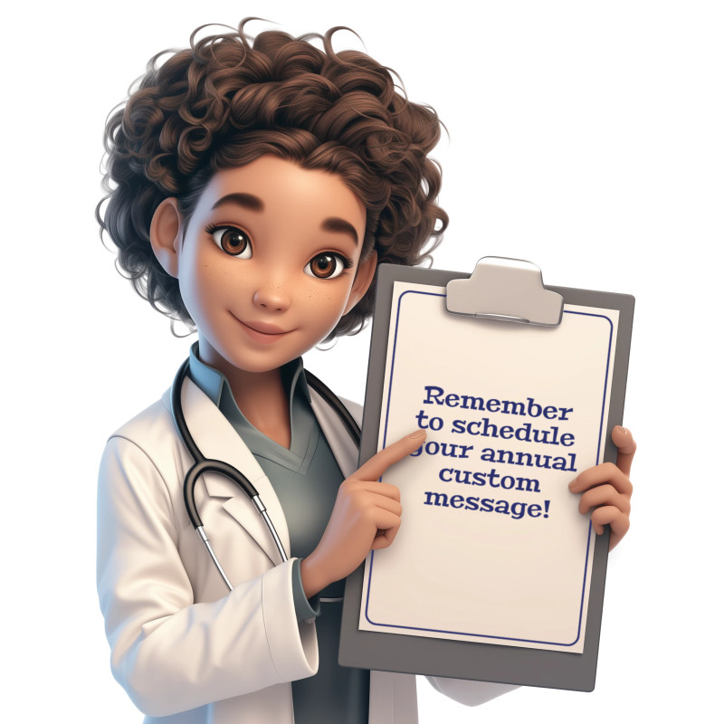 This Presentation Clipart shows a preview of Doctor With Clipboard Clipart