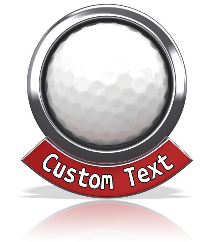This Presentation Clipart shows a preview of Golf Chrome Banner