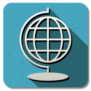 An image of a geography icon.