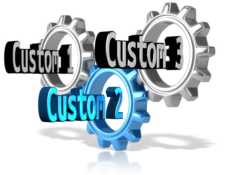 This Presentation Clipart shows a preview of Three Custom Gears