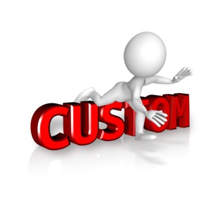 A stick figure is shown tripping over a custom text hurdle.