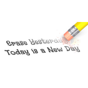 An image of the custom text being erased with a pencil.