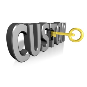 A key is shown going into custom text.