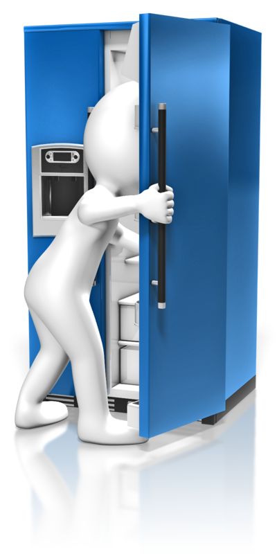Figure Look In Refrigerator | Great PowerPoint ClipArt for ...