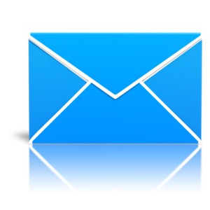 An image of the reverse side of a mail envelope.