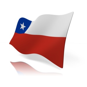 An image of Chile&#039;s flag.