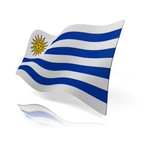 An image of Uruguay&#039;s flag.
