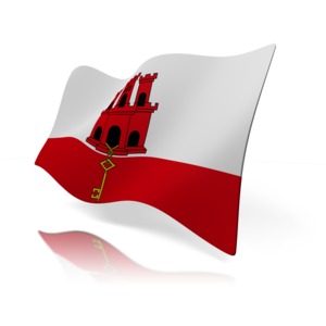 An image of Gibraltar&#039;s flag.