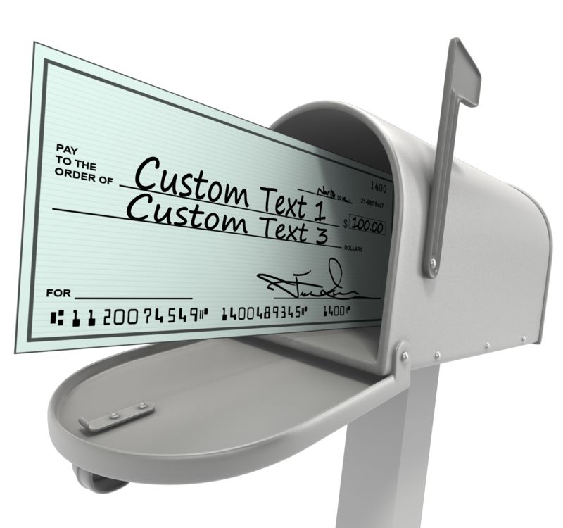 This Presentation Clipart shows a preview of Mailbox With Custom Check