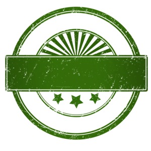 An image of a blank grungy horizon seal.