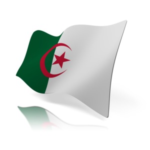 An image of Algeria&#039;s flag.