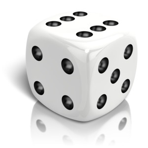 A Pair of Dice Rolling Snake Eyes | 3D Animated Clipart for PowerPoint -  