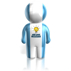 This clip art image shows a peg person icon figure wrapped in your custom image or text.