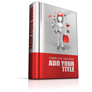 This custom clip art image shows a book displayed getting upright. &lt;br&gt;&lt;br&gt; You can fully customize the design of this clip art by adding your own images and text.