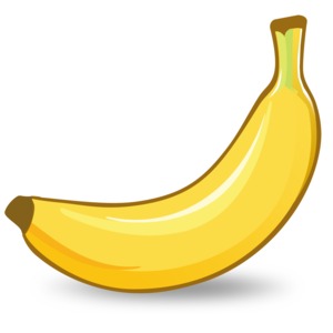 An illustration of a vector style banana.